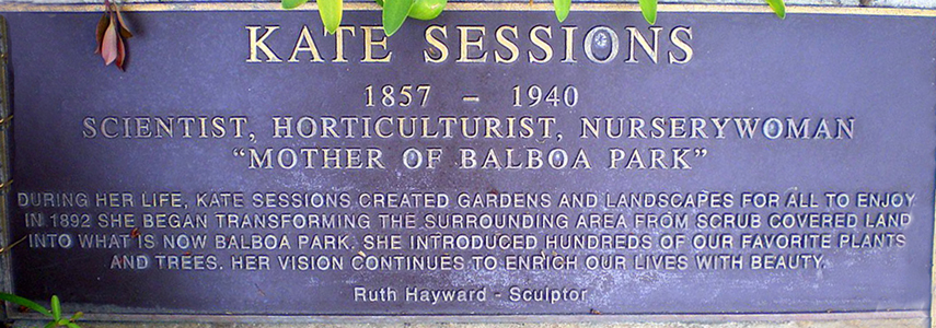 Kate Sessions Plaque